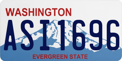 WA license plate ASI1696