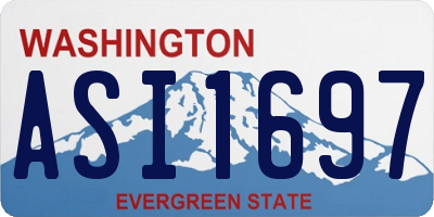 WA license plate ASI1697