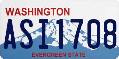 WA license plate ASI1708
