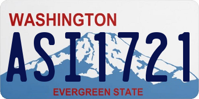 WA license plate ASI1721