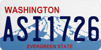 WA license plate ASI1726