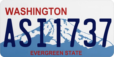 WA license plate ASI1737