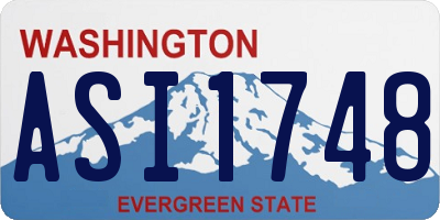 WA license plate ASI1748
