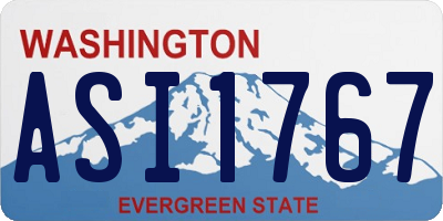 WA license plate ASI1767