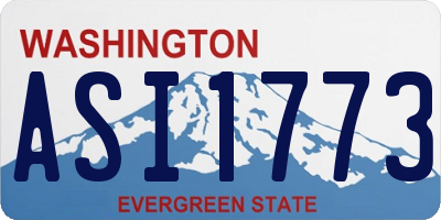 WA license plate ASI1773