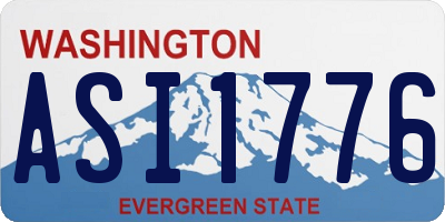 WA license plate ASI1776