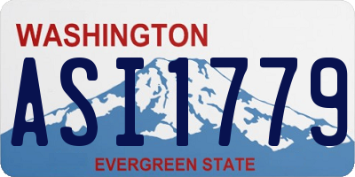WA license plate ASI1779