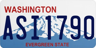 WA license plate ASI1790