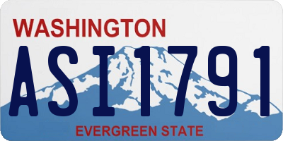 WA license plate ASI1791