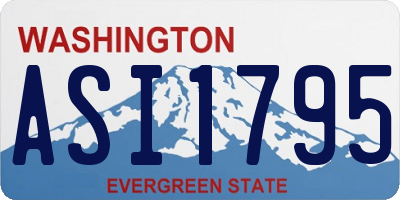WA license plate ASI1795