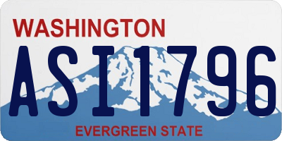 WA license plate ASI1796
