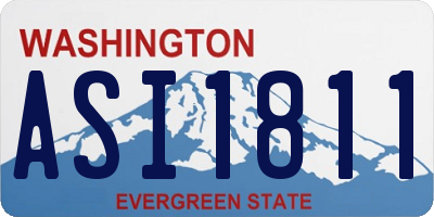 WA license plate ASI1811