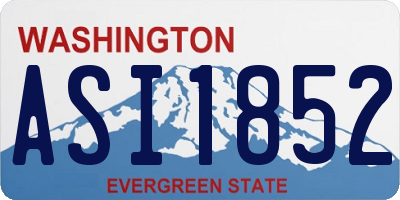 WA license plate ASI1852