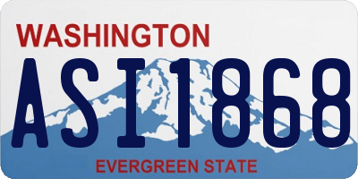 WA license plate ASI1868