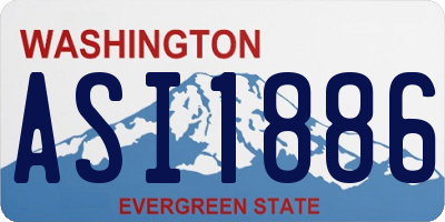 WA license plate ASI1886