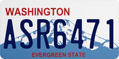 WA license plate ASR6471