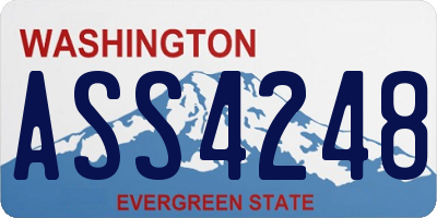 WA license plate ASS4248