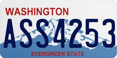 WA license plate ASS4253