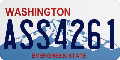 WA license plate ASS4261
