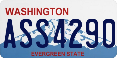 WA license plate ASS4290