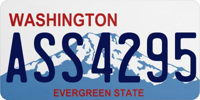 WA license plate ASS4295
