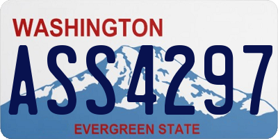 WA license plate ASS4297