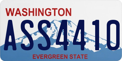 WA license plate ASS4410