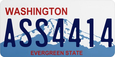 WA license plate ASS4414