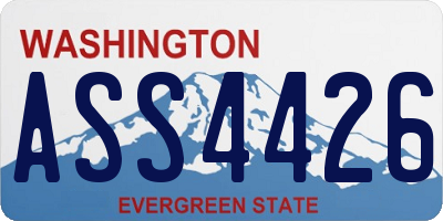 WA license plate ASS4426