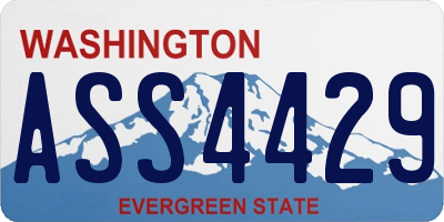 WA license plate ASS4429