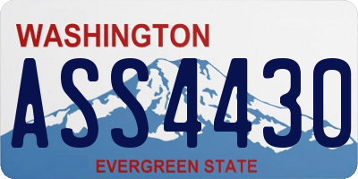 WA license plate ASS4430