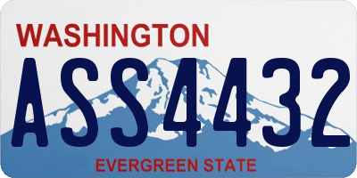 WA license plate ASS4432