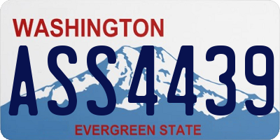 WA license plate ASS4439