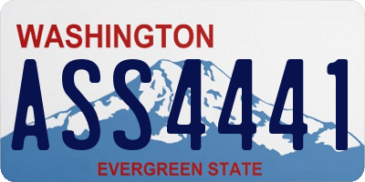 WA license plate ASS4441
