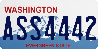 WA license plate ASS4442