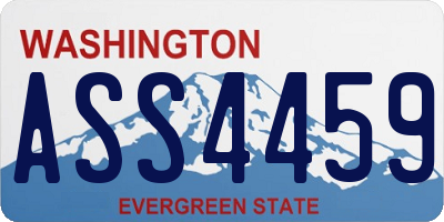 WA license plate ASS4459