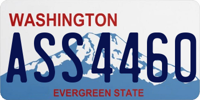 WA license plate ASS4460