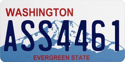 WA license plate ASS4461