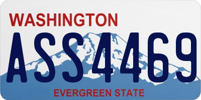 WA license plate ASS4469