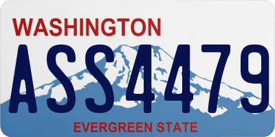 WA license plate ASS4479