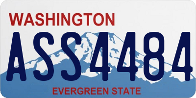 WA license plate ASS4484