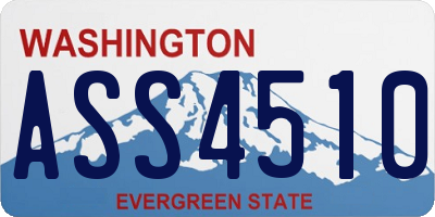 WA license plate ASS4510