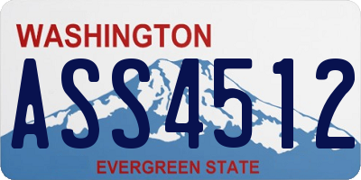 WA license plate ASS4512