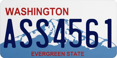 WA license plate ASS4561