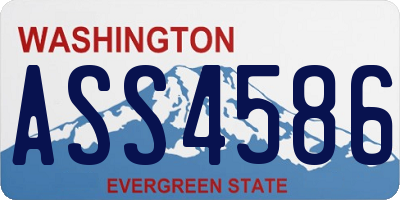 WA license plate ASS4586