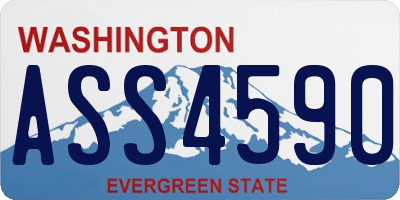 WA license plate ASS4590