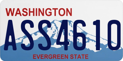 WA license plate ASS4610