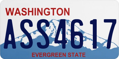 WA license plate ASS4617