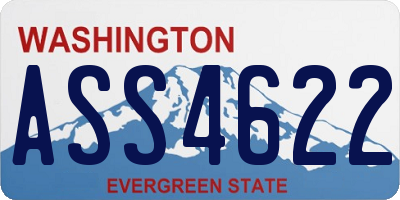 WA license plate ASS4622