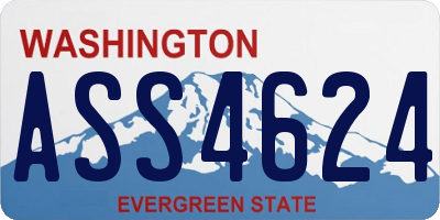 WA license plate ASS4624